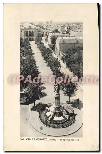 Cartes postales CHATEAUROUX Place Gambetta