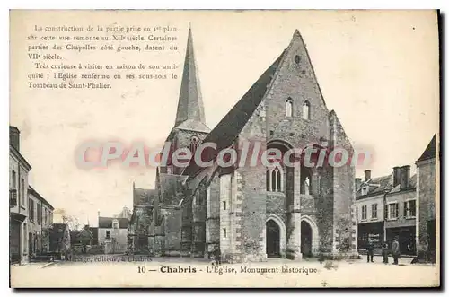 Cartes postales Chabris L'Eglise Monument Historique