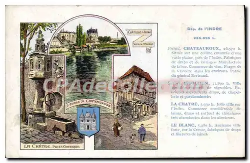 Cartes postales Chateauroux Situee Sur Une Colline d�partement de l'INDRE