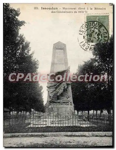 Cartes postales Issoudun Monument Eleve A La Memoire Des Combattants