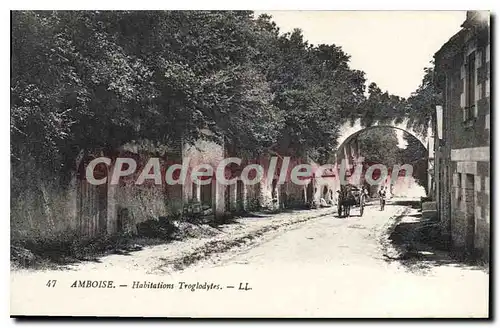 Cartes postales Amboise Habitations Troglodytes