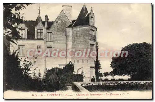 Cartes postales Vouvray Chateau De Moncontour La Terrasse