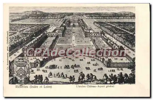 Ansichtskarte AK Richelieu L'Ancien Chateau Aspect General