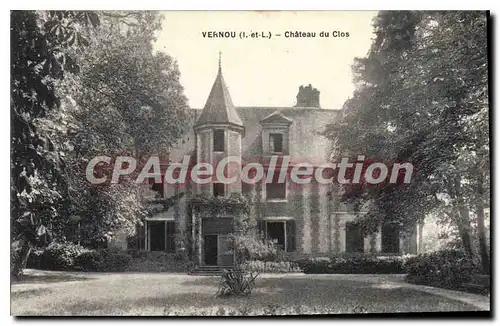 Ansichtskarte AK Vernou Chateau Du Clos