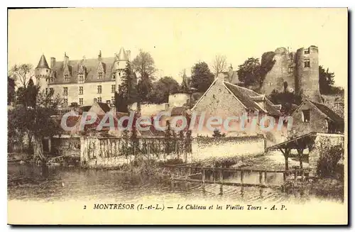 Cartes postales Montresor Le Chateau Et Les Vieilles Tours