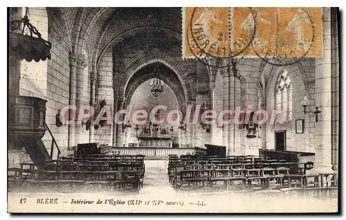 Ansichtskarte AK Blere Interieur De I'Eglise