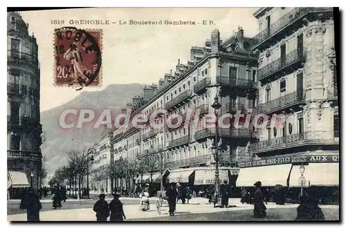 Cartes postales Grenoble Le Boulevard Gambetta