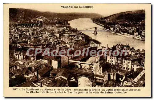 Ansichtskarte AK Vienne Sur Le Rhone Le Confluent