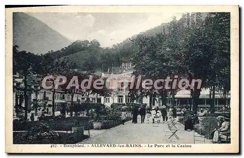 Cartes postales Dauphine Allevard Les Bains Le Parc Et Le Casino