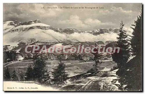 Ansichtskarte AK Dauphine Le Villard De Lans Et Les Montagnes De Lans