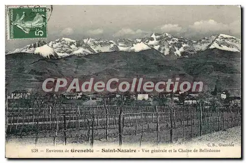 Cartes postales Grenoble Saint Nazaire Vue Generale Et La Chaine De Belledonne