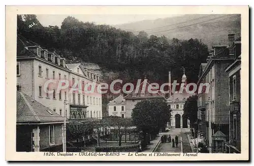 Cartes postales Uriage Les Bains Le Casino Et I'Etablissement Thermal