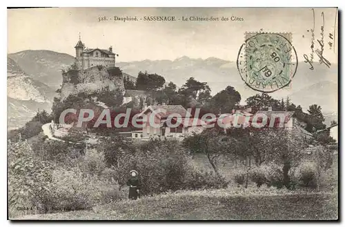 Ansichtskarte AK Dauphine Sassenage Le Chateau Fort Des Cotes