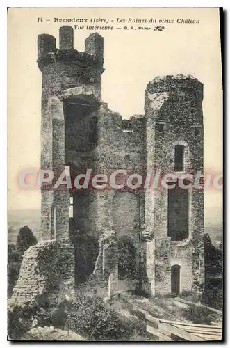 Cartes postales Bressieux Les Ruines Du Vieux Chateau Vue Interieure