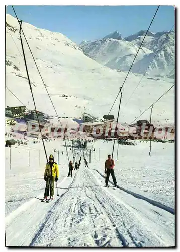 Cartes postales moderne L'Alpe D'Huez t�l�ski du Signal