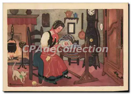 Cartes postales moderne int�rieur D'Apres Une Aquarelle de WELCOMME