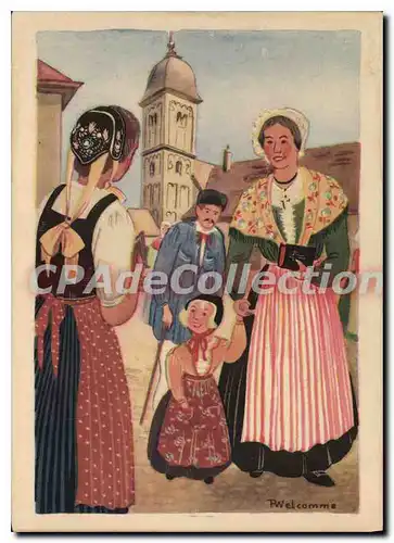 Cartes postales moderne sur la place D'Apres Une Aquarelle de WELCOMME