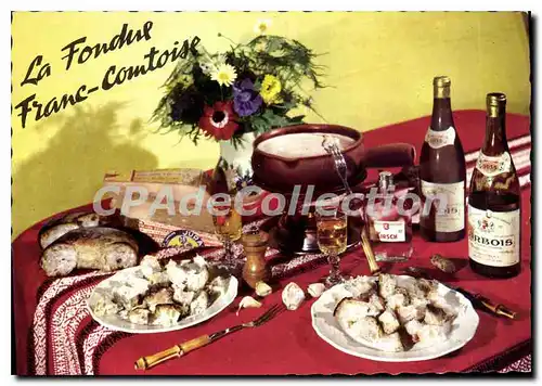 Cartes postales moderne Recette De La Fondue Franc Comtoise