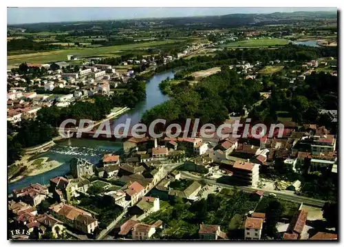 Moderne Karte Aire Sur Adour Vue D'Ensemble