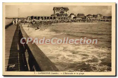 Cartes postales Capbreton L'Estacade Et La Plage