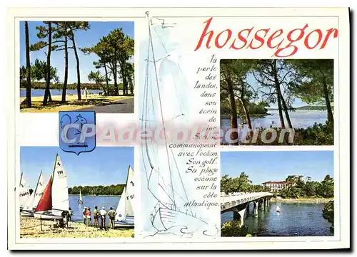 Cartes postales moderne Hossegor Le Lac Les Voiliers le Canal