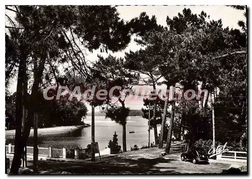 Moderne Karte Hossegor Vue Sur Le lac Et Le Pont Du Canal