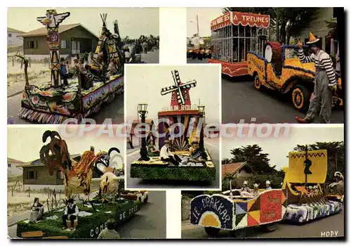 Cartes postales moderne Mimizan Landes Comite Du 1er Mai chars