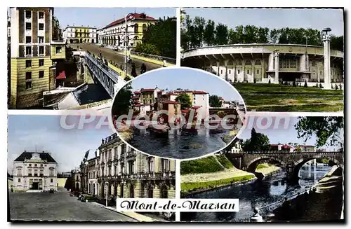 Cartes postales Mont De Marsan Place Du March� Le Theatre