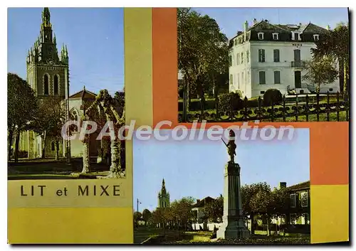 Cartes postales moderne Lit Et Mixte L'Eglise L'Hotel De Ville