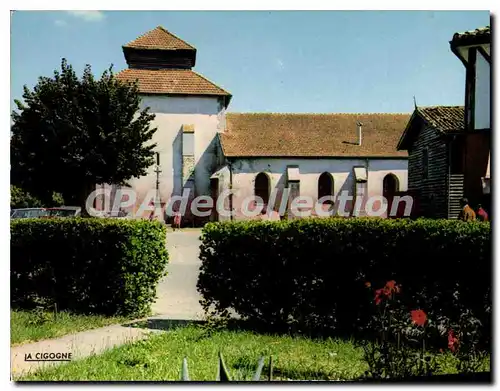 Moderne Karte Mezos Vue Partielle Du Bourg Son Eglise