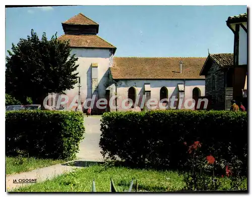 Moderne Karte Mezos Vue Partielle Du Bourg Son Eglise