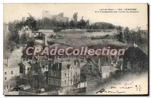 Cartes postales Vendome Vue D'Ensemble Des Ruines Du Chateau