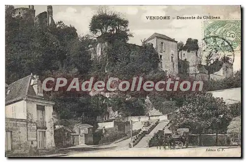 Cartes postales Vendome Descente Du Chateau