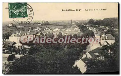 Ansichtskarte AK St Aignan sur Cher Vue prise a vol d'Oiseau