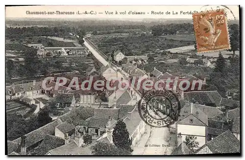 Cartes postales Chaumont sur Tharonne Vue a vol d'oiseau Route de La Ferte