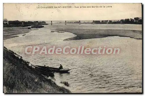 Cartes postales La Chaussee Saint Victor Vue Prise des Bords de la Loire