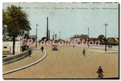 Ansichtskarte AK Roanne Le Nouveau Pont des Promenades Cote rue Alsace Lorraine