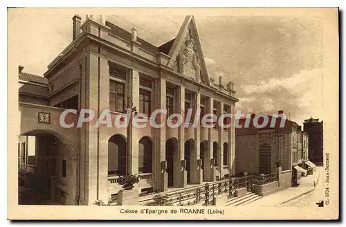 Cartes postales Caisse d'Epargne de Roanne