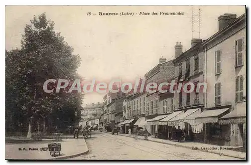 Cartes postales Roanne Place des Promenades