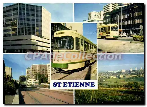 Cartes postales moderne Saint Etienne tramway