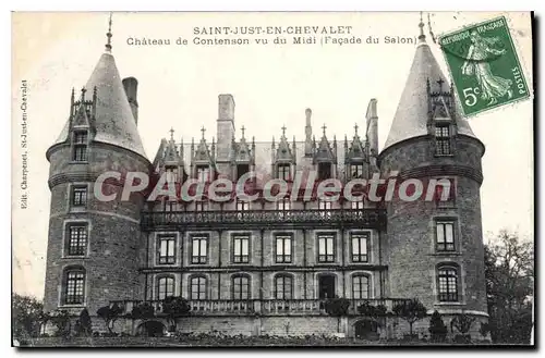 Cartes postales Saint Just En Chevalet Chateau de Contenson vu du Midi