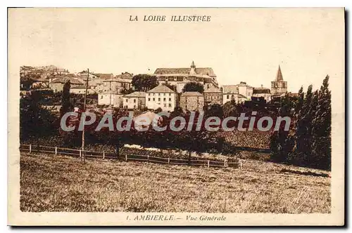 Cartes postales La Loire Illustree Ambierle Vue Generale