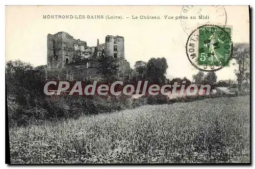 Cartes postales Montrond Les Bains Le Chateau Vue Prise au Midi