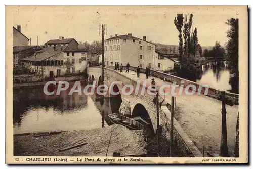 Cartes postales Charlieu Le Pont de Pierre et le Sornin