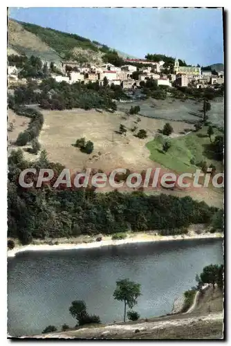 Cartes postales La Valla En Gier Le Barrage de la Rive et le Village