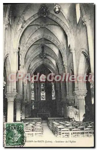 Cartes postales Alban les Eaux Interieur de l'Eglise