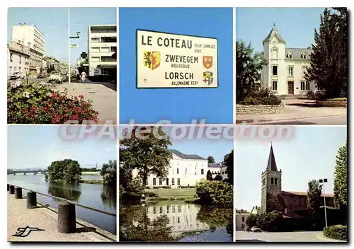 Moderne Karte Le Coteau Zwevegem Belgique Lorsch Allemagne