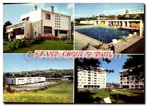 Cartes postales moderne La Grand Croix La Poste HLM CES piscine