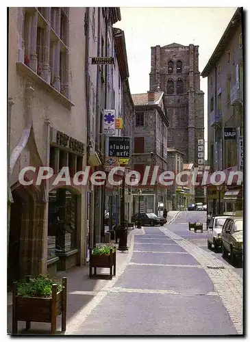 Cartes postales moderne Montbrison Rue Pietonne Au fond l'Eglise Notre Dame de l'Esperance