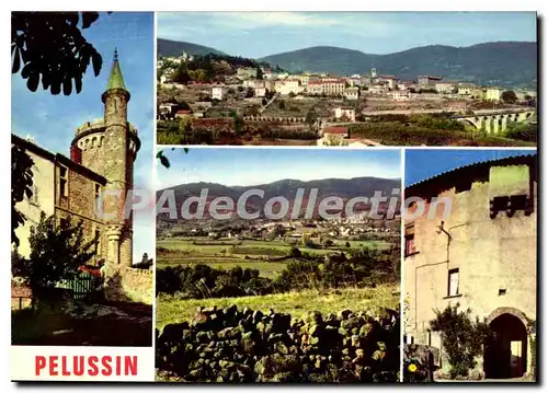 Cartes postales moderne Pelussin tour du Chateau de Virieu Vue Generale